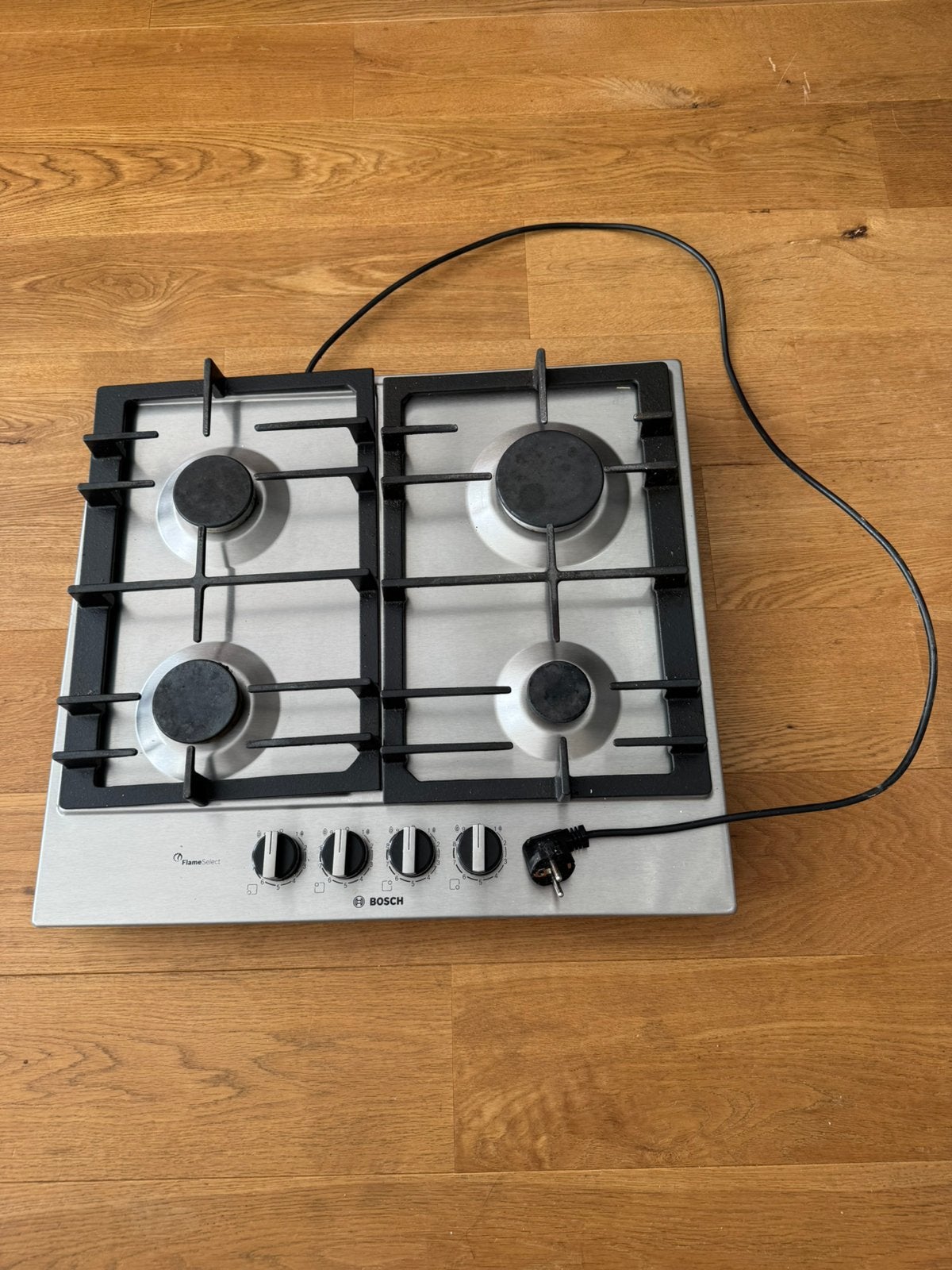 Bosch Serie 6 gaskookplaat PCP6A5B90N – 60 cm – FlameSelect, Witgoed en Apparatuur, Kookplaten, Ophalen, Gebruikt, 4 kookzones