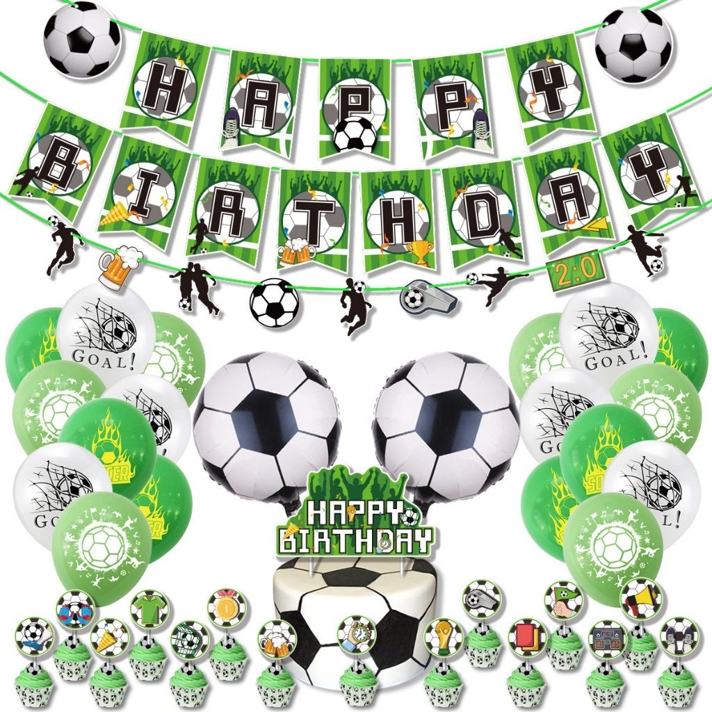Voetbal / Football / Soccer - Verjaardag Decoratie Birthday, Versiering, Contact@gatesgroup.nl, Verjaardag, Ophalen of Verzenden
