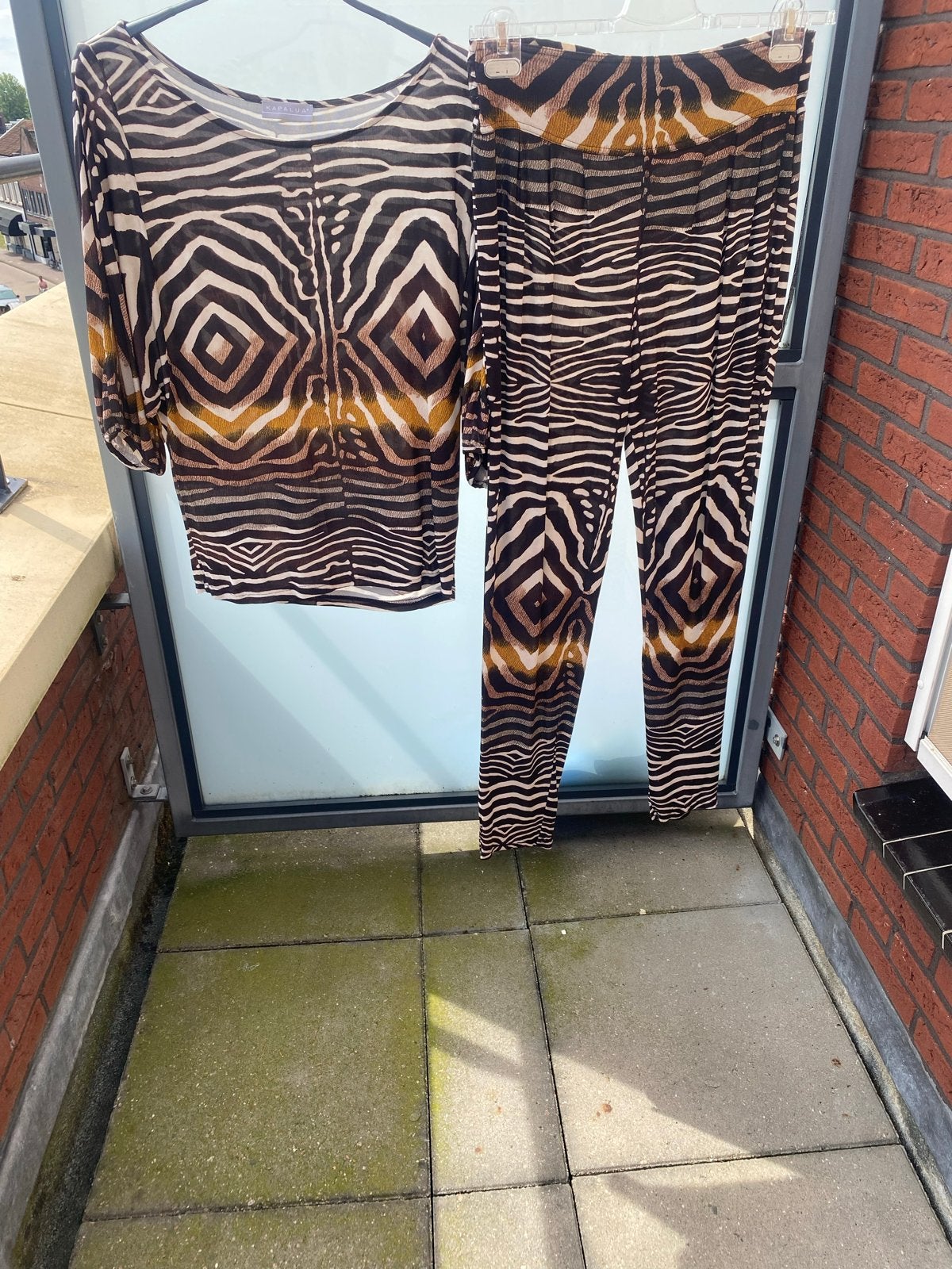Kapalua 2-delig Viscose/Elastane Broek & Shirt Set Maat 38, Kleding | Dames, Maat 38/40 (M), Meerkleurig, Ophalen of Verzenden