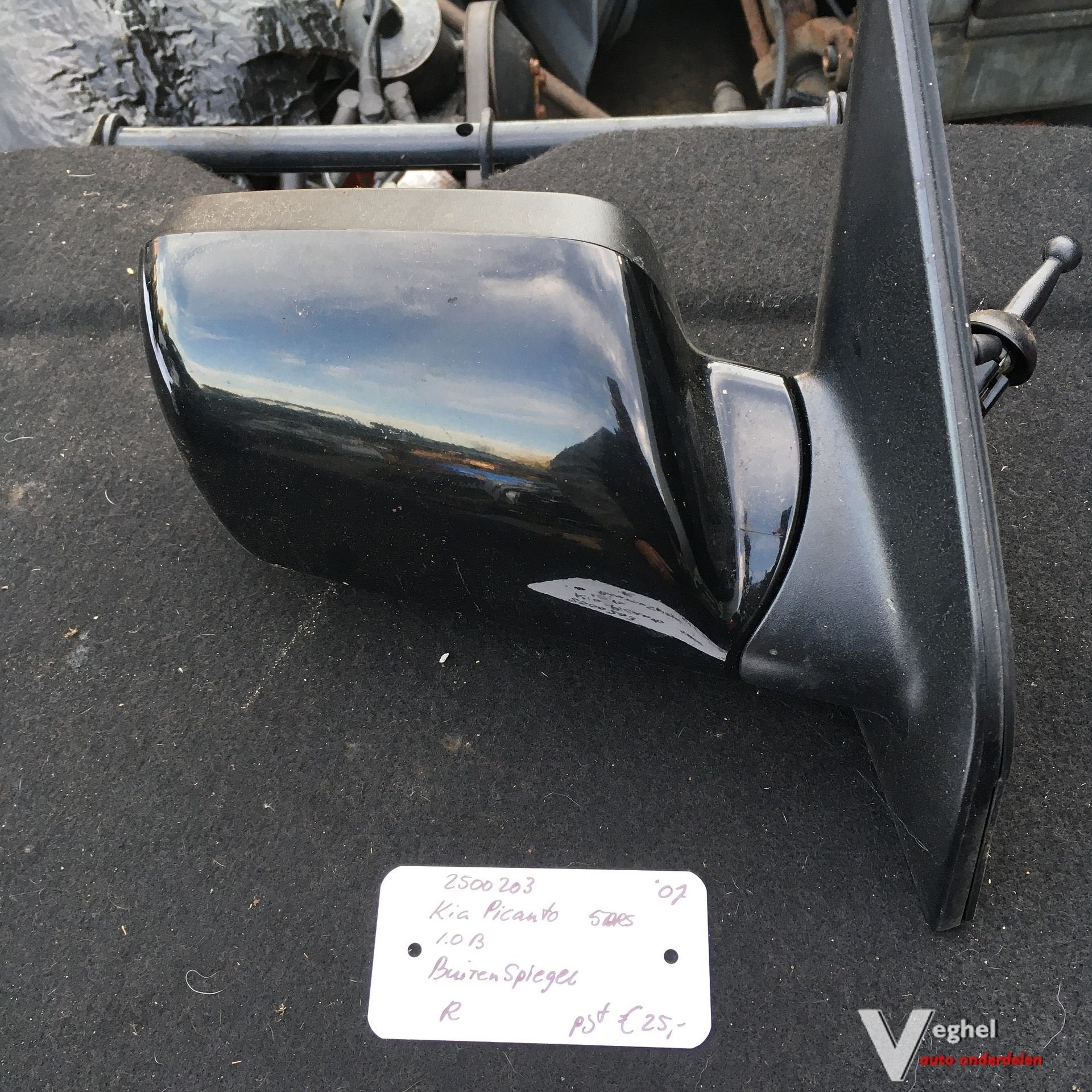 Kia Picanto 1.0 Benzine 5drs  2007 2500203  Handbed. Buitens, Auto-onderdelen, Spiegels, Gebruikt, -, -, Ophalen of Verzenden