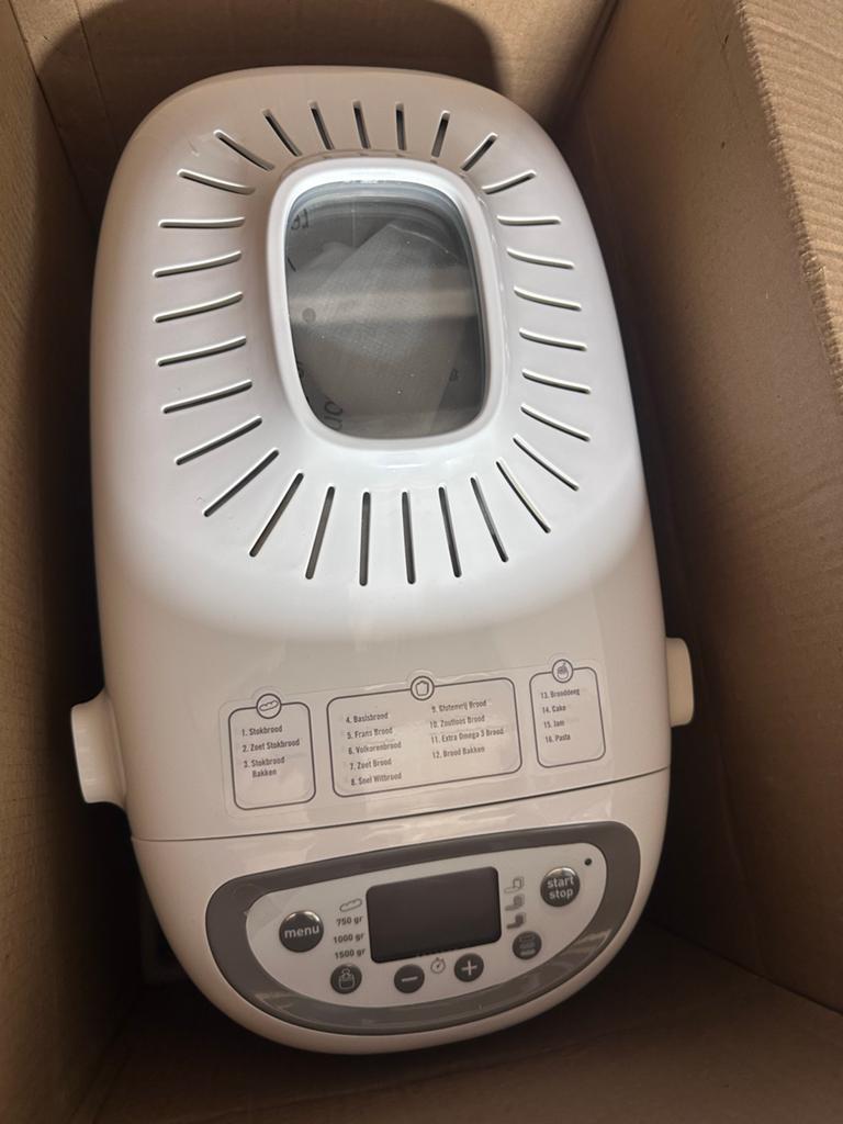 Nieuwe Broodbakmachine met 16 programma's en timer, Witgoed en Apparatuur, ., Nieuw, Ophalen of Verzenden, .