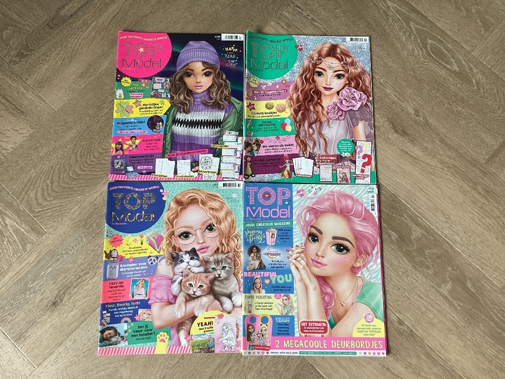 4x TOPModel tijdschriften, Ophalen of Verzenden, Gelezen, Overige typen