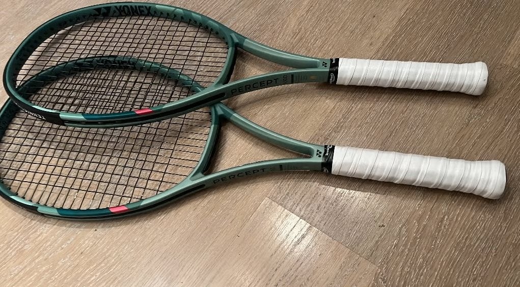 2x Yonex Percept 97 L3, Zo goed als nieuw, Racket, L3, Ophalen