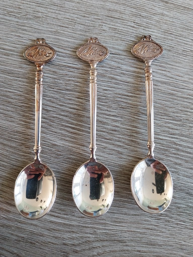 Set van 3 vintage verzilverde lepels 'De Winter', Ophalen of Verzenden