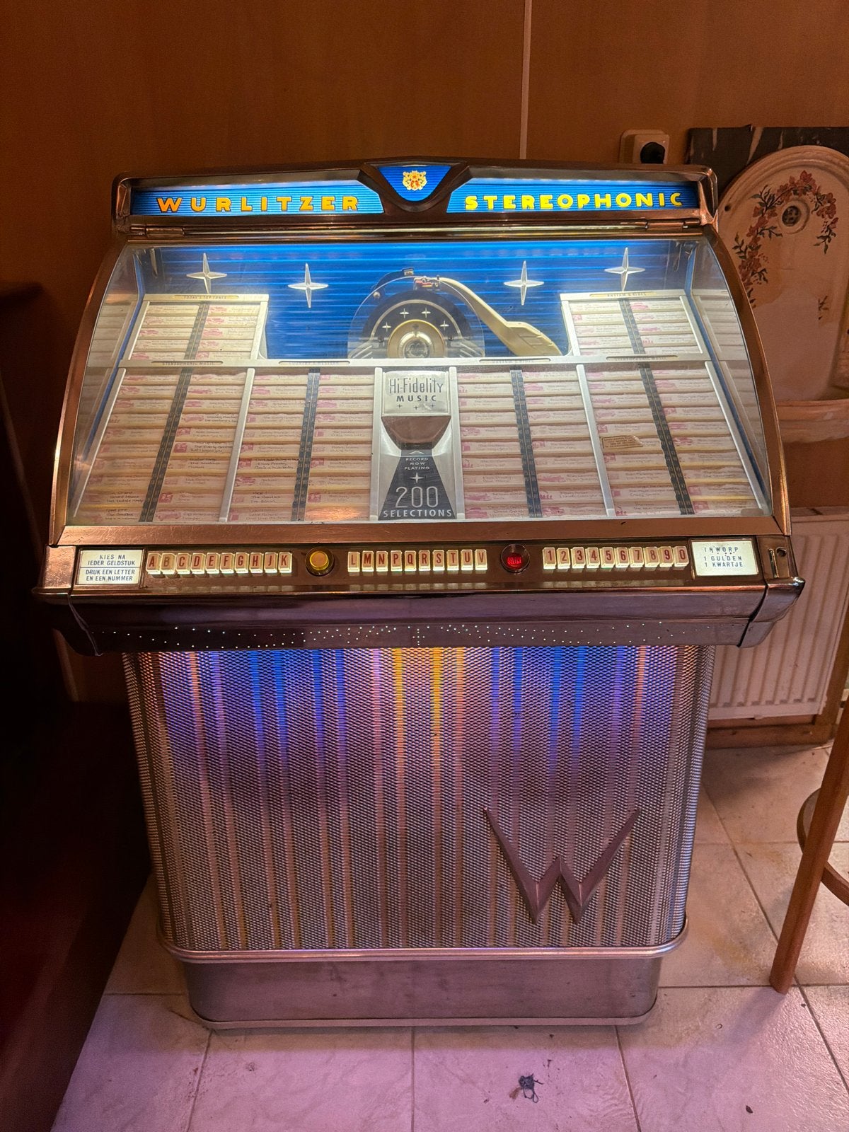 Wurlitzer Jukebox - Gaat aan, speelt niet, Verzamelen, Automaten | Jukeboxen, Ophalen, Gebruikt, 1950 tot 1960, Wurlitzer