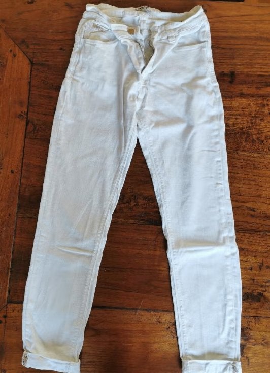 Zac & Zoe Witte 7/8 broek. Merk: Zac & Zoe. Maat: M., Kleding | Dames, Maat 38/40 (M), Zac & Zoe, Wit, Ophalen of Verzenden