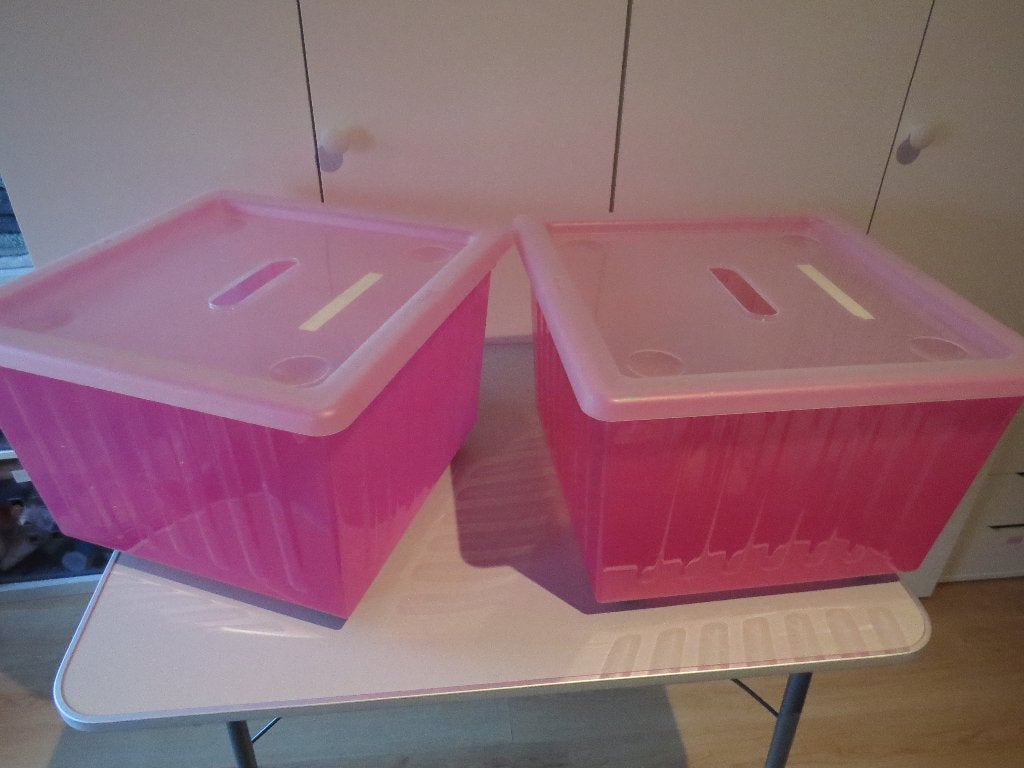 2 Ikea Vessla opbergboxen, Ophalen, Gebruikt