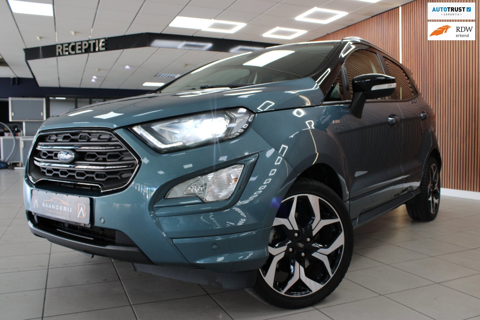 Ford ECOSPORT 1.0 EcoBoost ST-Line Black | Airci | Cruise co, Voorwielaandrijving, Gebruikt, Ecosport, Blauw
