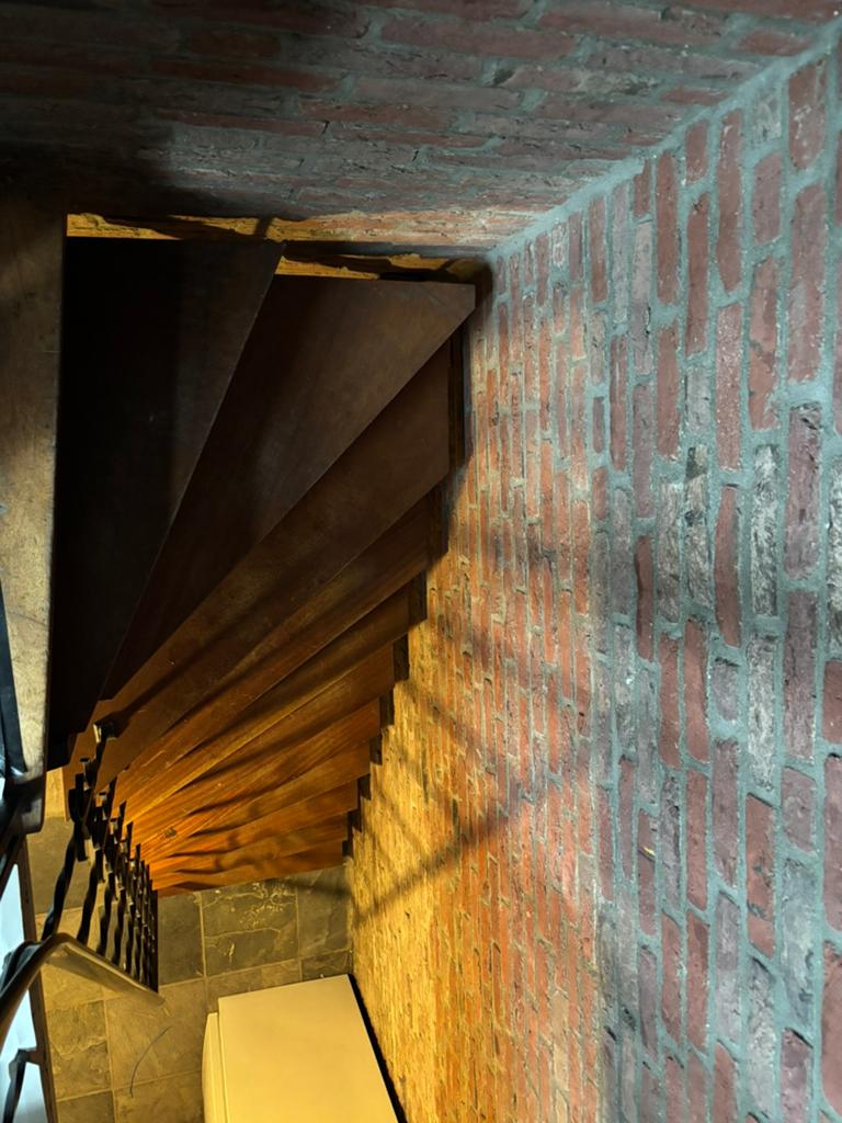 Hardhouten trap, Doe-het-zelf en Verbouw, Ladders en Trappen, Ophalen, 2 tot 4 meter