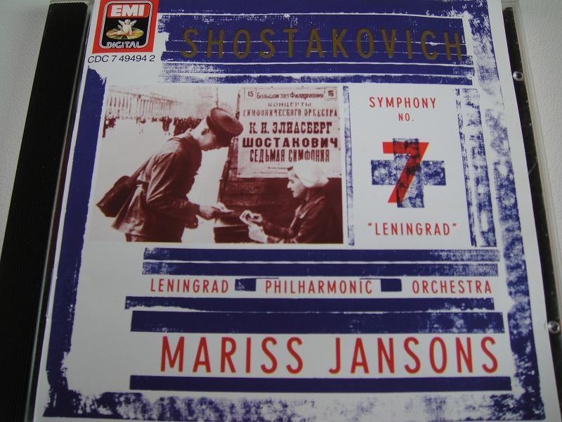 SHOSTAKOVICH Symphony no. 7 CD EMI MARISS JANSONS, Ophalen of Verzenden, Modernisme tot heden, Gebruikt, Orkest of Ballet