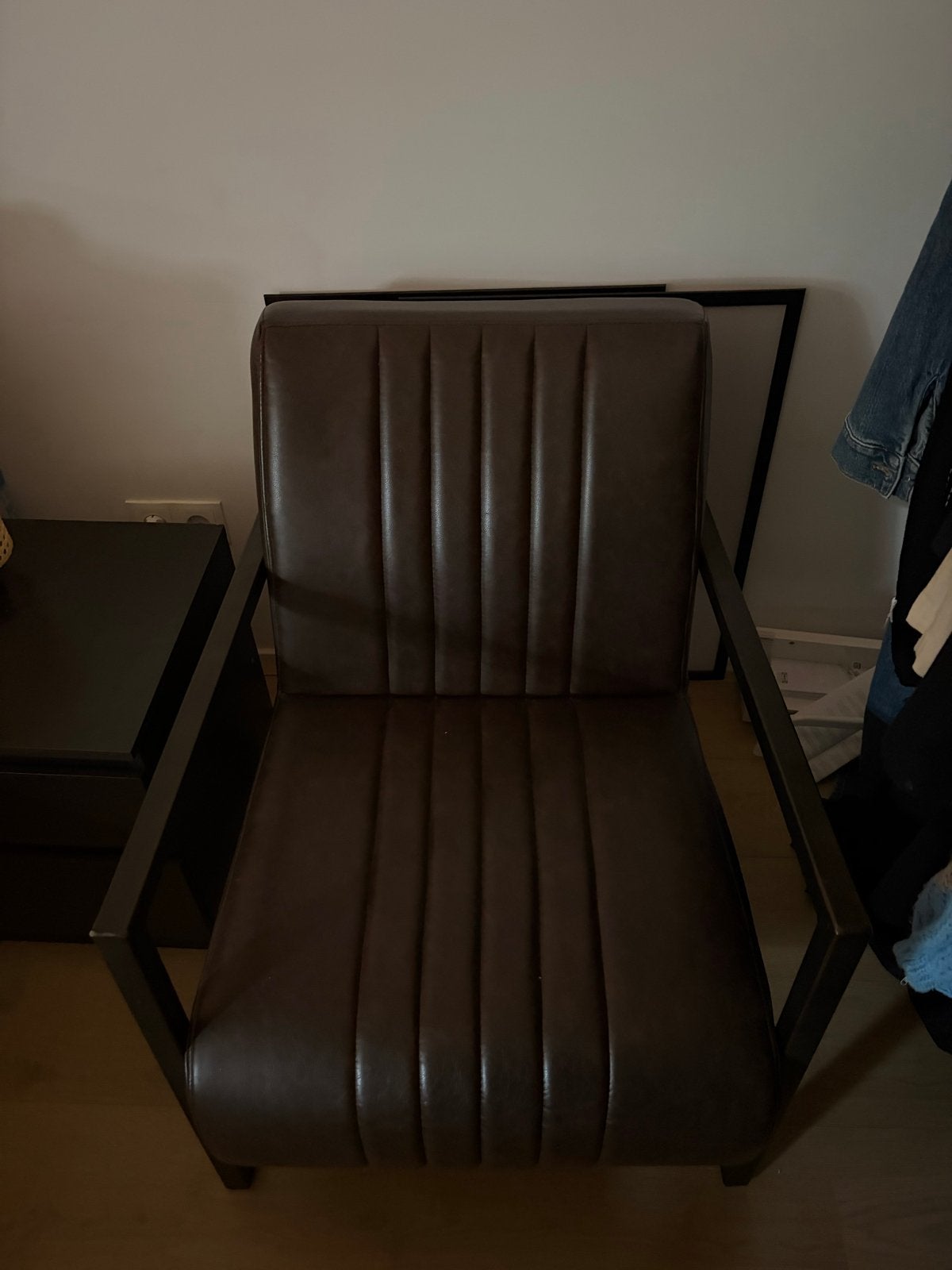 PU Leren Fauteuil - Gebruikt maar in prima staat, Ophalen, Gebruikt, Leer