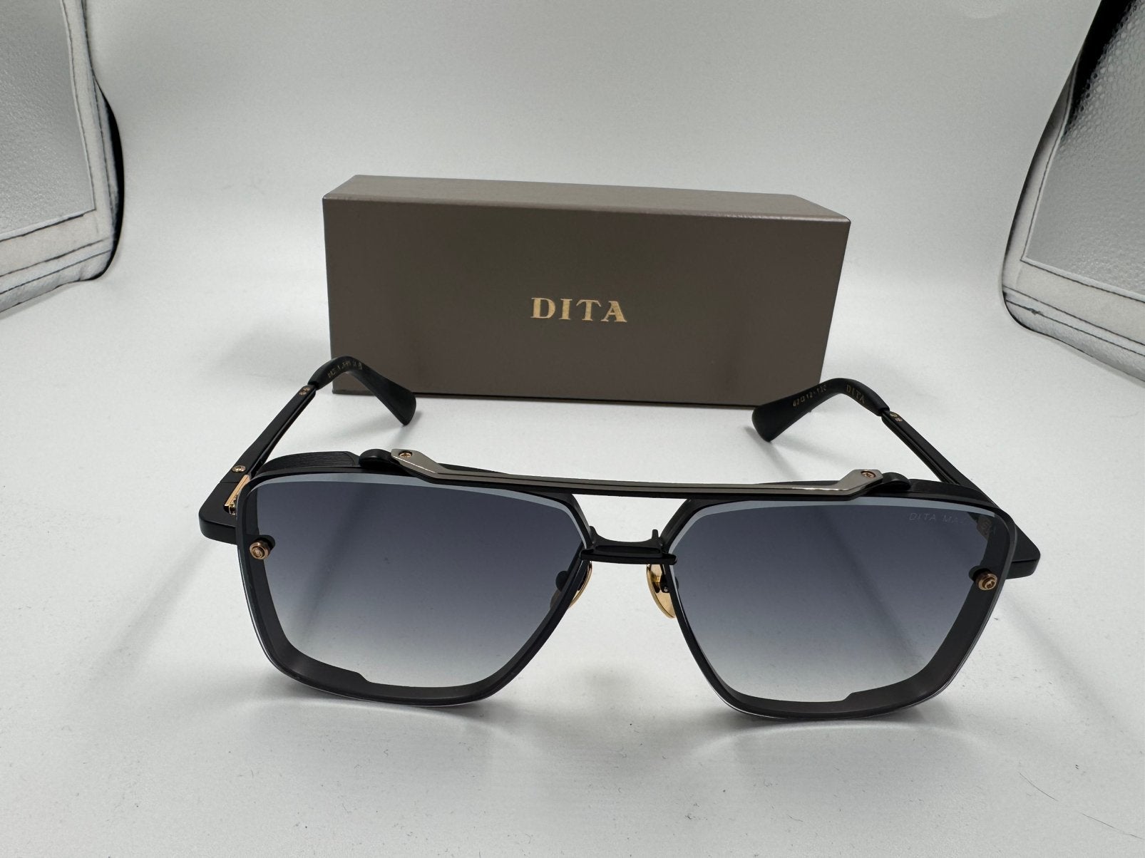 Dita Mach-Six ‘Black’, Overige merken, Zonnebril, Zwart, Nieuw