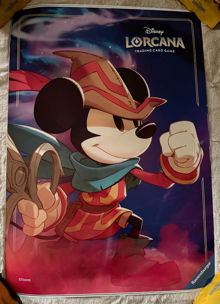 Disney Lorcana - Poster - Mickey Mouse, Ophalen of Verzenden, Nieuw, Overige typen