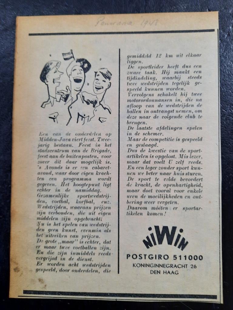 NIWIN - Artikel uit Tijdschrift - 1948, Verzamelen, Ophalen of Verzenden, 1940 tot 1960, Knipsel(s)