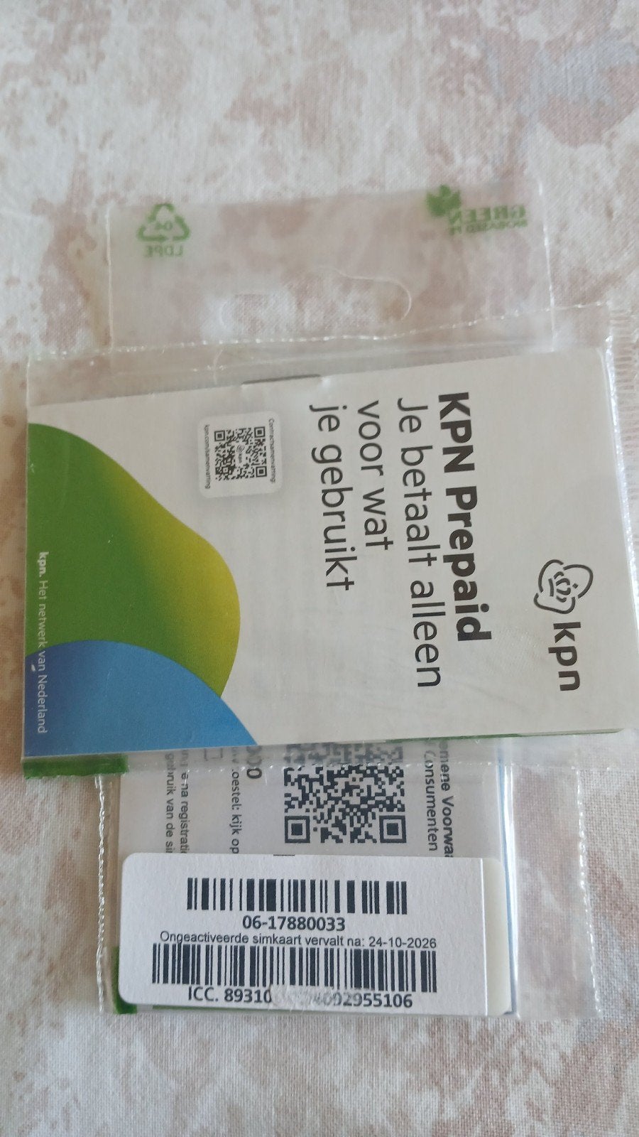 MOOI NUMMER KPN PREPAID 0617880033, Ophalen of Verzenden, Nieuw, KPN, Simkaart