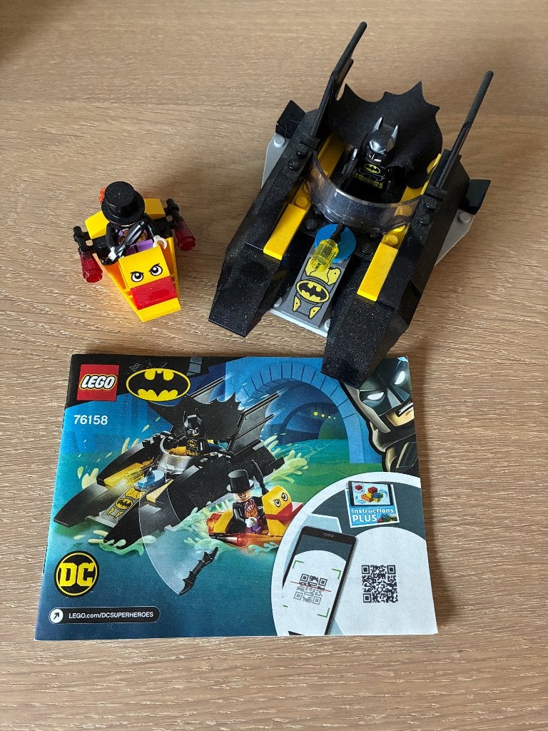 Lego 76158 batboat the penguin Pursuit Dc superheroes, Ophalen, Lego, Compleet, Zo goed als nieuw