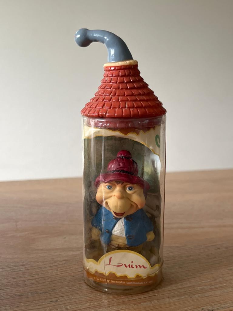 Vintage Efteling Laaf Luim poppetje 1999 in originele koker, Verzamelen, Efteling, Gebruikt, Efteling, Ophalen of Verzenden, Beeldje of Poppetje
