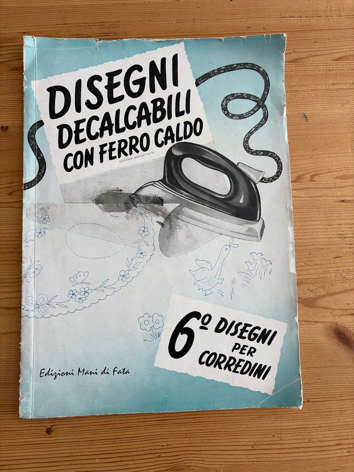 Vintage Italiaans Knutselboek: Tekeningen om te strijken, Hobby en Vrije tijd, Knutselen, Gebruikt, Overige thema's, Meerkleurig