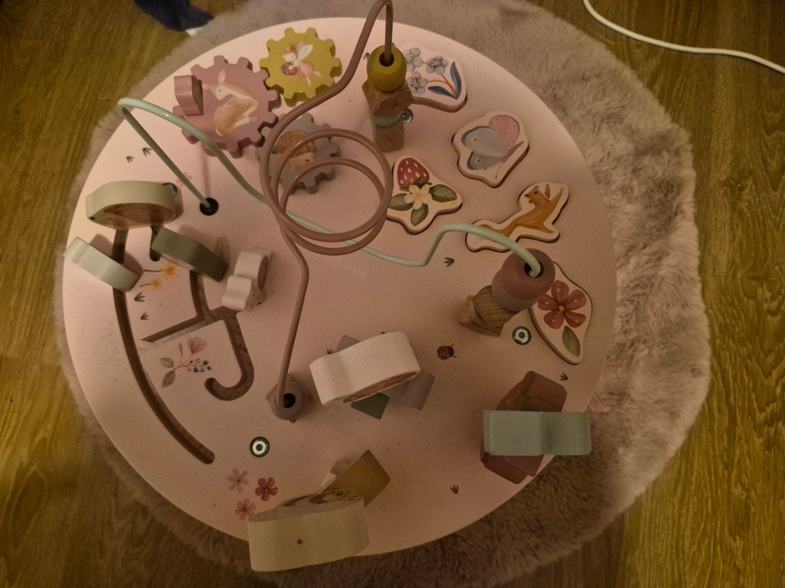 Little Dutch Houten Activiteitentafel - Roze, Ophalen, Zo goed als nieuw, Overige typen