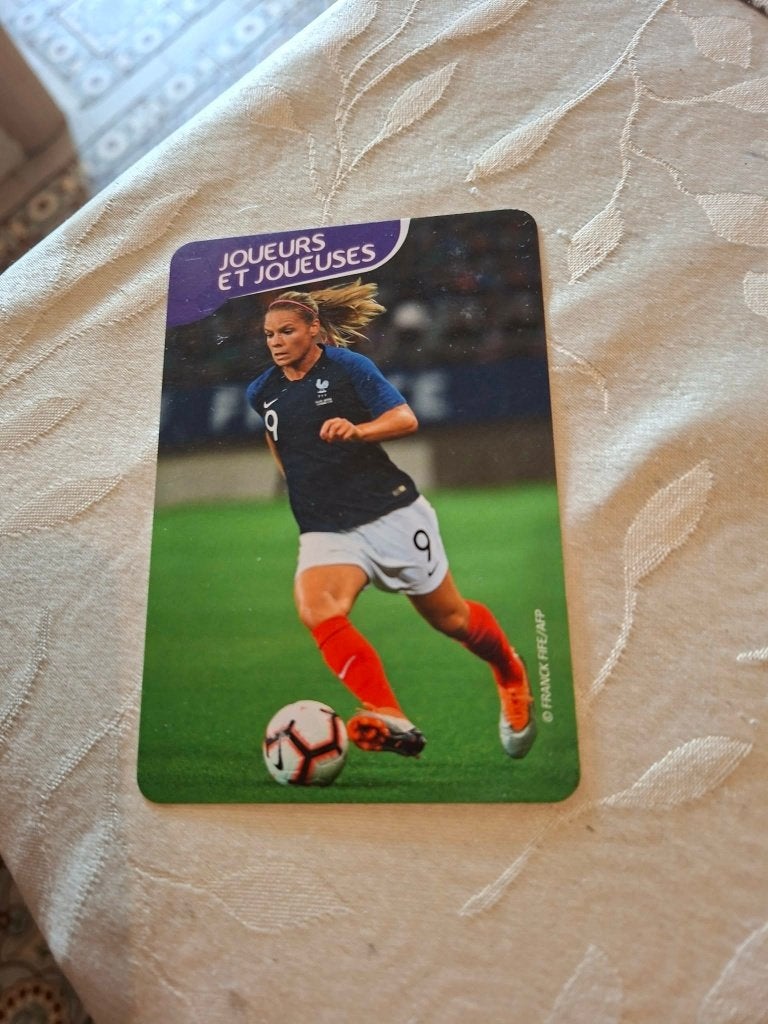 Voetbalkaart : Eugénie Le Sommer / Frankrijk, Verzenden, Zo goed als nieuw, Buitenlandse clubs, Spelerskaart