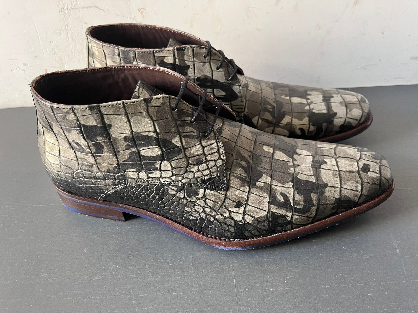 Floris van Bommel herenschoenen maat 8 / 42 als nieuw, Floris van Bommel, Overige kleuren, Floris van Bommel, Ophalen of Verzenden