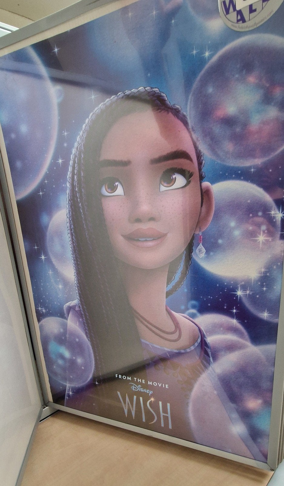 Disney Wish Film Poster - Asha, Rechthoekig Staand, Deurposter of groter, Ophalen of Verzenden, Zo goed als nieuw