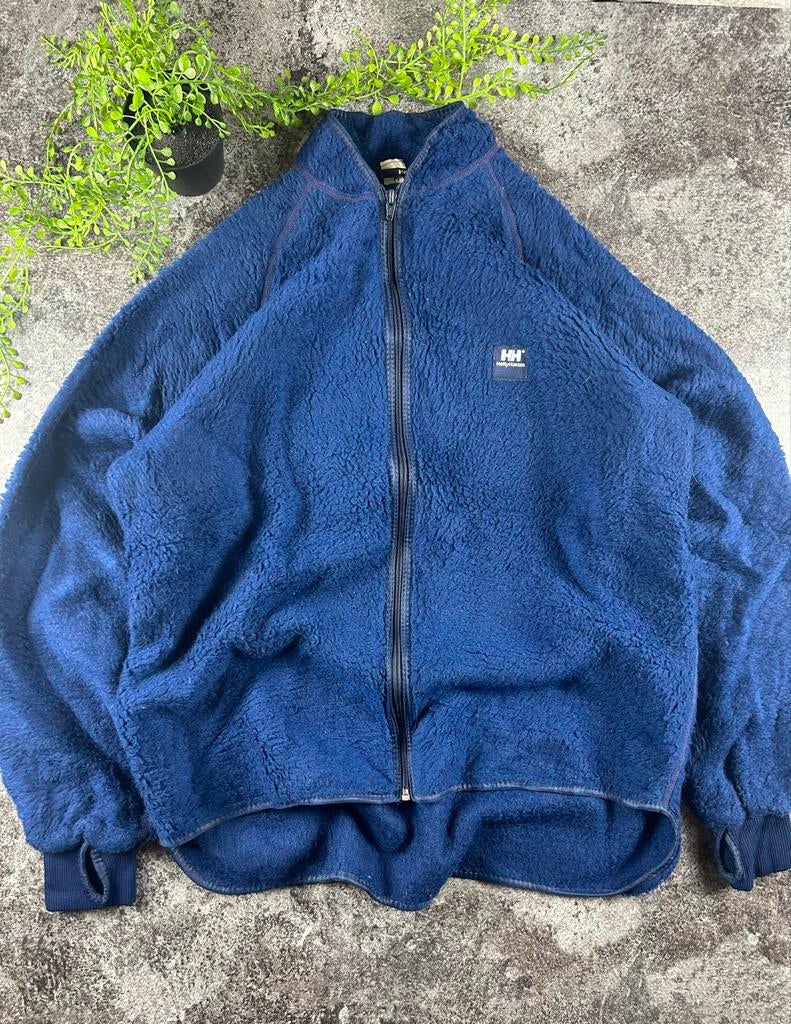 Helly Hansen Pile Fleece Jas - Marineblauw - Maat M, Ophalen of Verzenden, Zo goed als nieuw, Maat 48/50 (M), Blauw