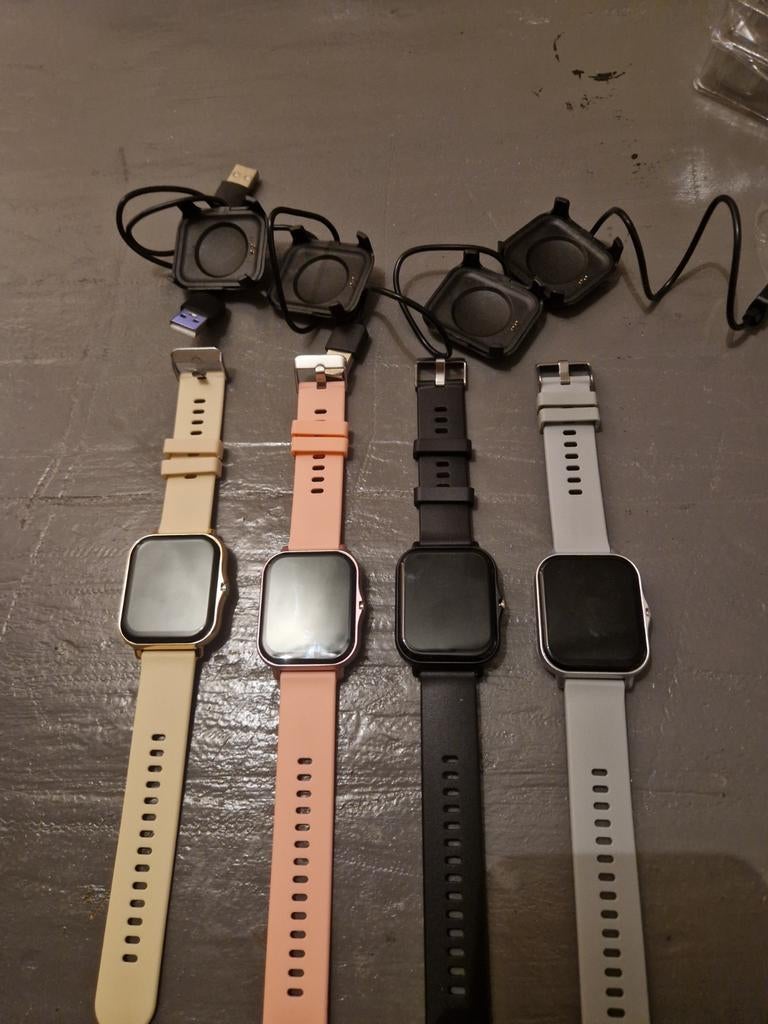 Smartwatch android en apple, Ophalen of Verzenden, Zwart, Android