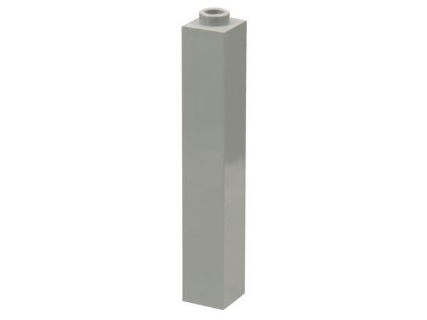 Lego Light Gray Brick 1 x 1 x 5 - Hollow Stud, Gebruikt, Overige thema's, Lego, Ophalen of Verzenden