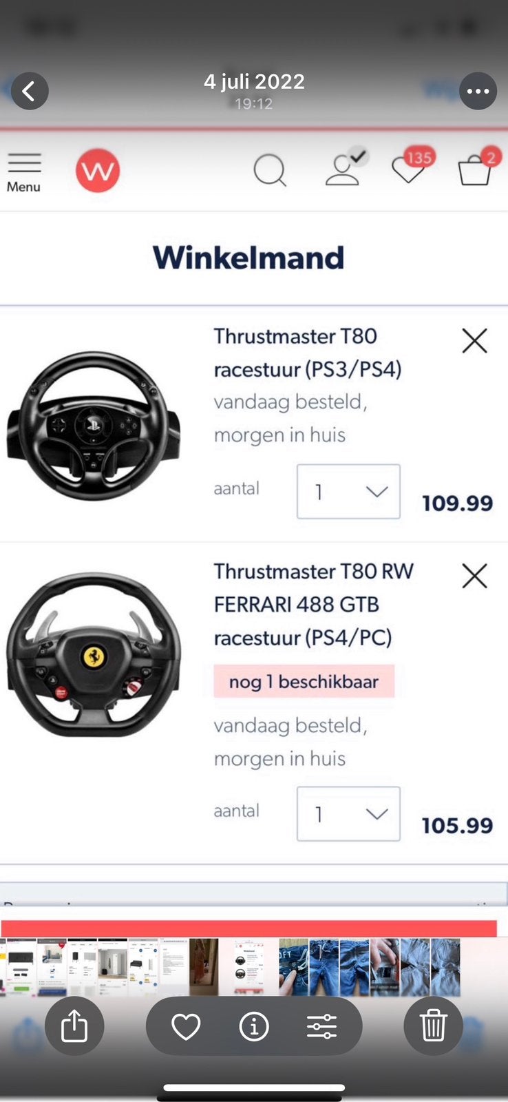 T80 Ferrari 488 GTB Edition, 1 speler, Racen en Vliegen, Ophalen of Verzenden, Zo goed als nieuw