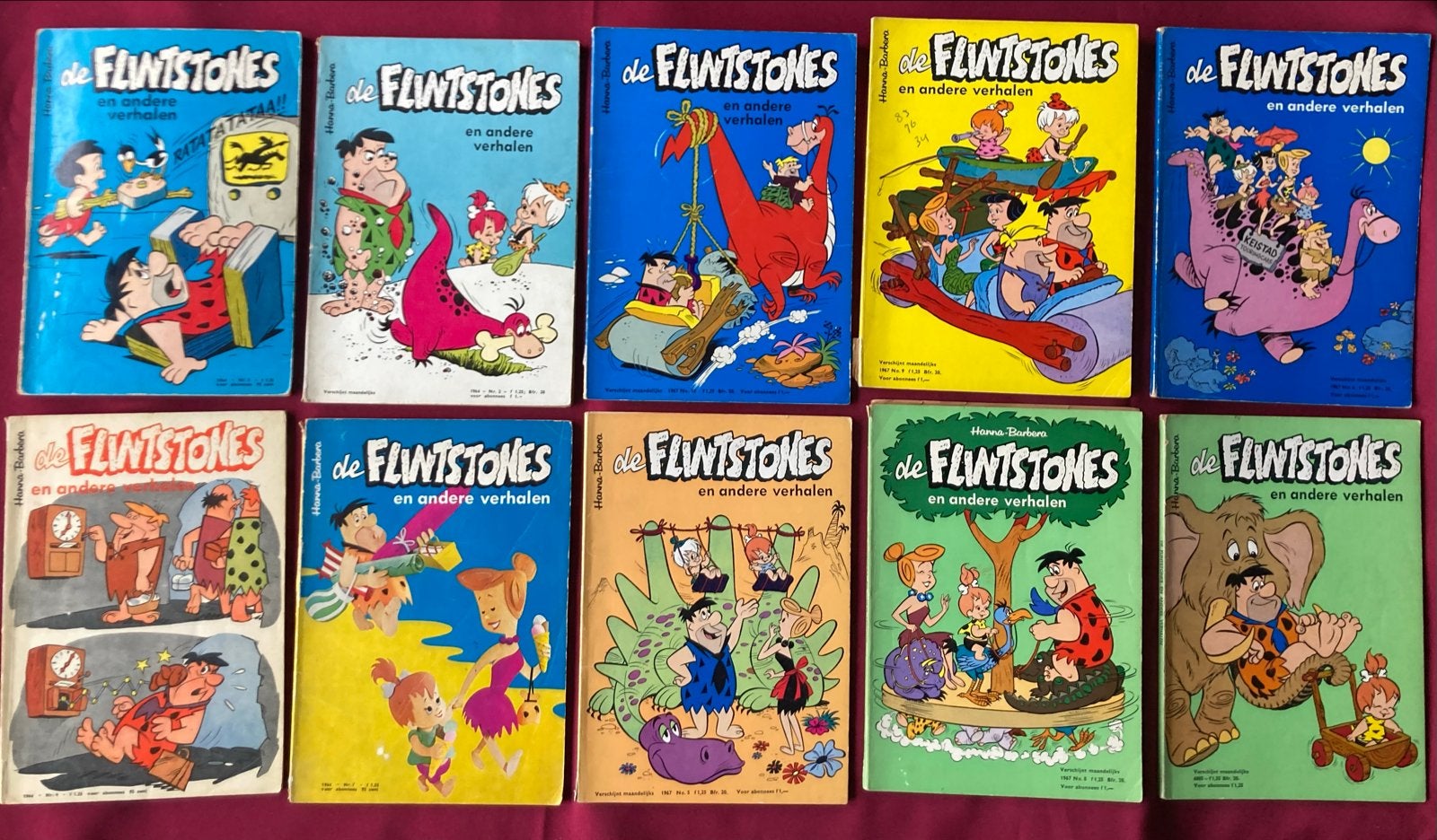 De Flintstones en andere verhalen, 10 exemplaren, Meerdere stripboeken, Ophalen of Verzenden, Gelezen