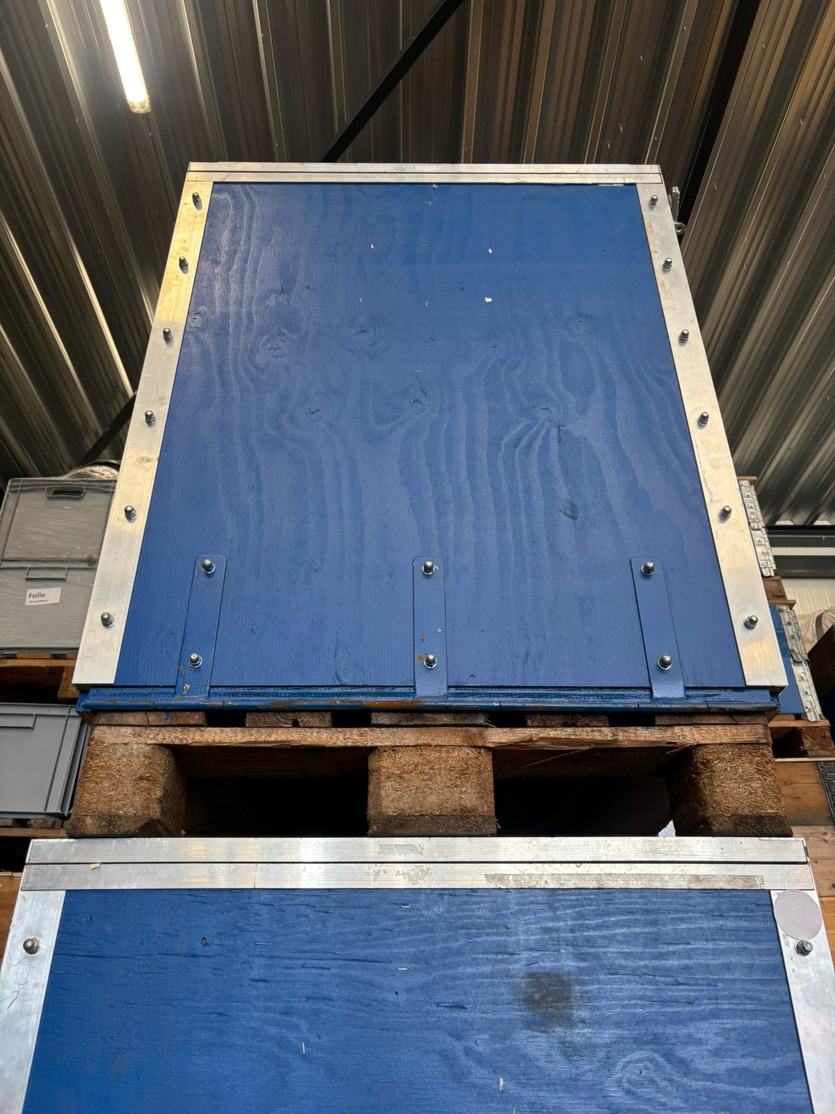 3x palletkisten, Ophalen, Zo goed als nieuw