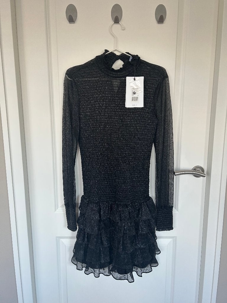 Nikkie Jurk Zwart Maat 34 (XS) Nieuw met kaartje, Zwart, Nieuw, Ophalen of Verzenden, Nikkie