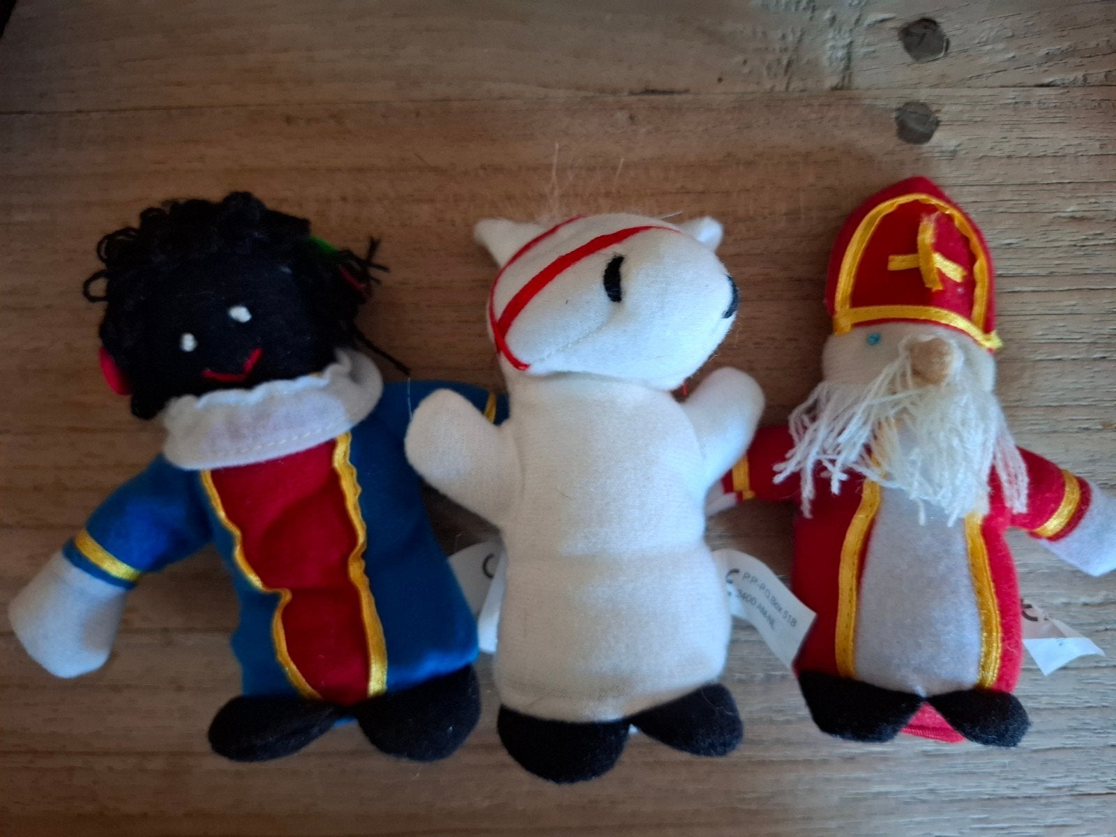 Vingerpopjes Sinterklaas, Piet en paardje, Gebruikt, Overige karakters, Overige typen, Ophalen of Verzenden