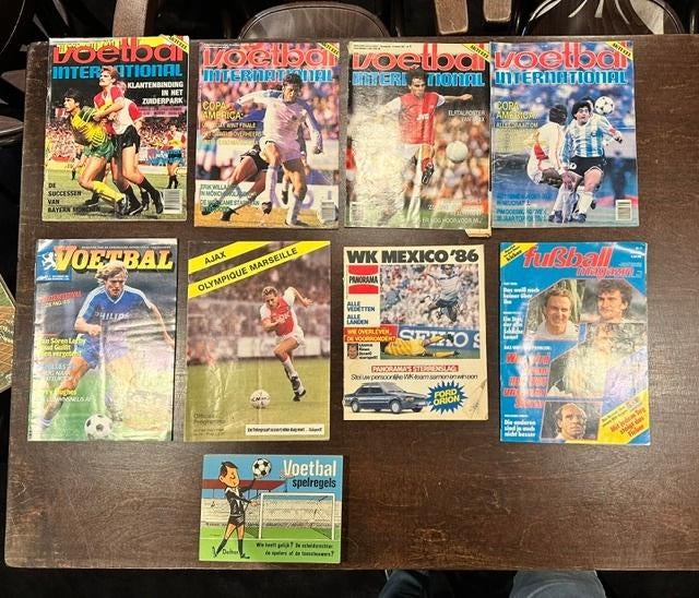 Unieke voetbal tijdschriften uit 1986 en 1987., Boeken, Tijdschriften en Kranten, Ophalen, Gelezen, Sport en Vrije tijd