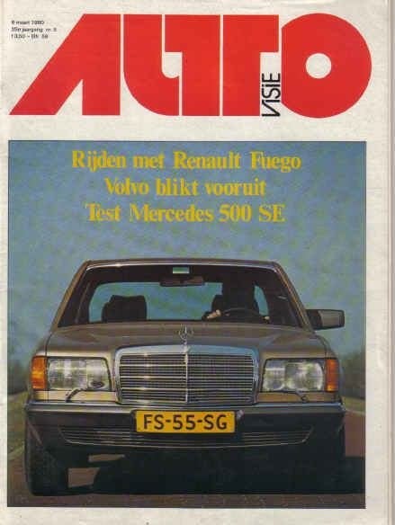 Autovisie 5 1980 : Renault Fuego TX - Mercedes 500 - BMW 316, Ophalen of Verzenden, Gelezen, Algemeen