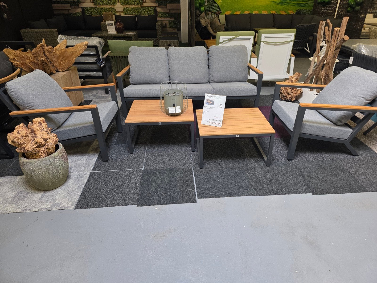 Mondial Living Festino 5 delig Loungeset, Ophalen of Verzenden, Nieuw