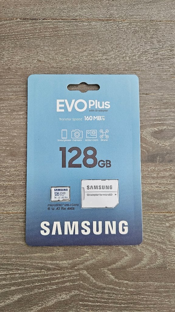 Samsung EVO Plus MicroSD 128GB met SD-adapter, Audio, Tv en Foto, Fotografie | Geheugenkaarten, Videocamera, Nieuw, Ophalen of Verzenden
