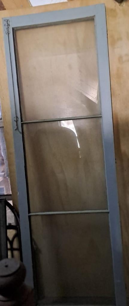 Grijze Deuren voor Vitrinekast - 780x2380 mm, Huis en Inrichting, Kasten | Vitrinekasten, Ophalen, Gebruikt, 50 tot 100 cm, Minder dan 25 cm