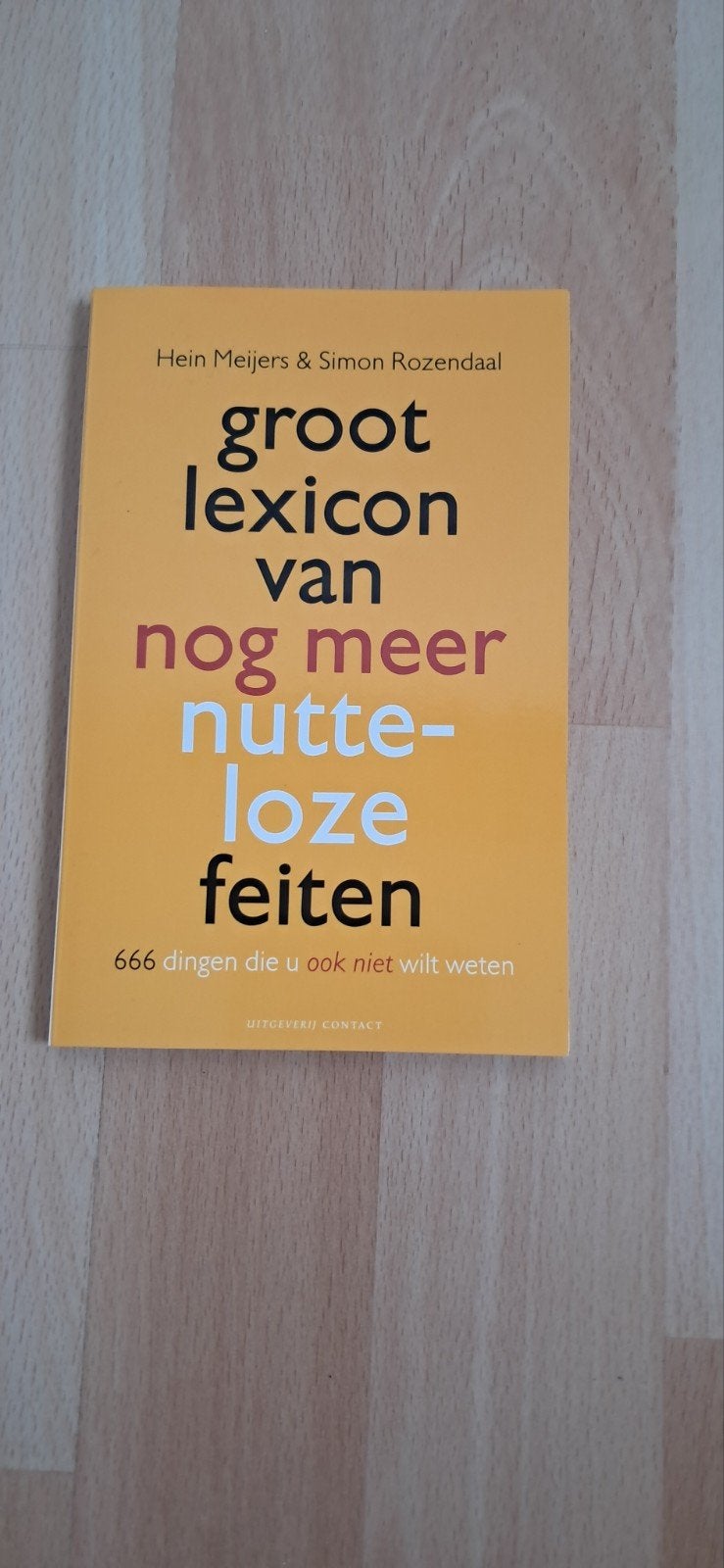 Groot lexicon van nog meer nutteloze feiten, Ophalen of Verzenden, Zo goed als nieuw, Hein Meijers & Simon Rozendaal, Nederland