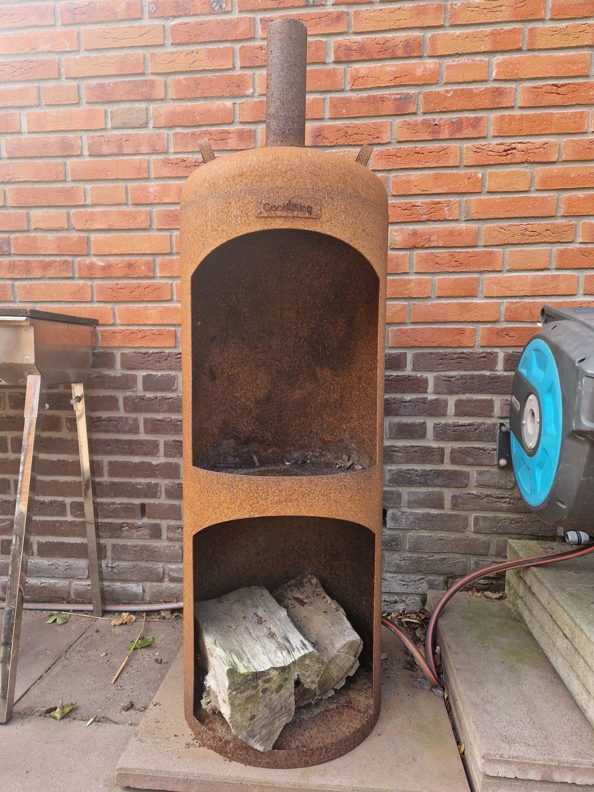 CookKing Buitenkachel / Vuurton - Cortenstaal, Ophalen, Gebruikt, Vuurton