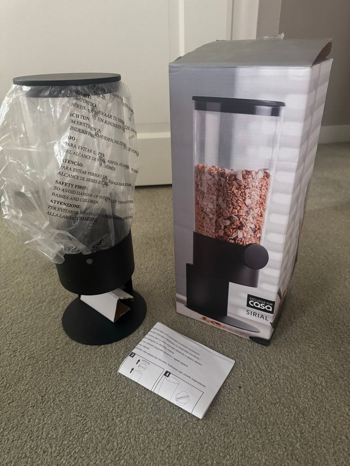 Muesli Dispenser - Nieuw in doos, Ophalen, Overige typen, Kunststof, Nieuw