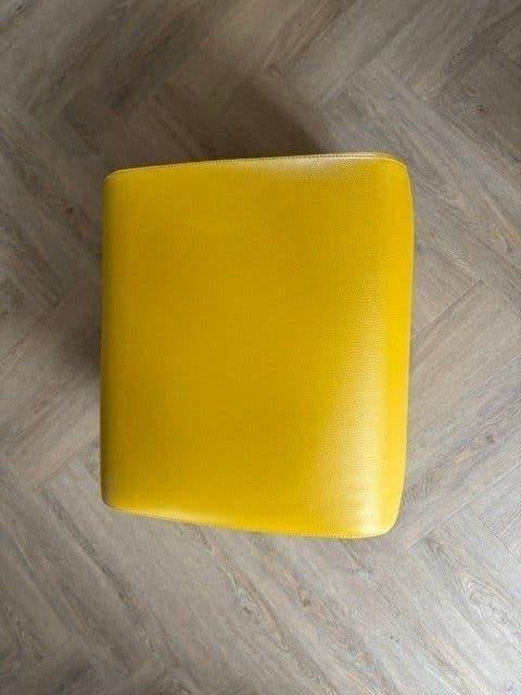 leolux hockers  (Poefen), Huis en Inrichting, Ophalen, 50 tot 75 cm, Zo goed als nieuw, Leer