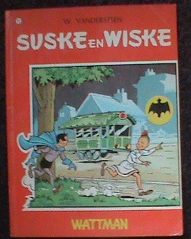 Suske en Wiske Wattman 1e Druk geplastificeerde versie 1968, Eén stripboek, Ophalen of Verzenden, Gelezen