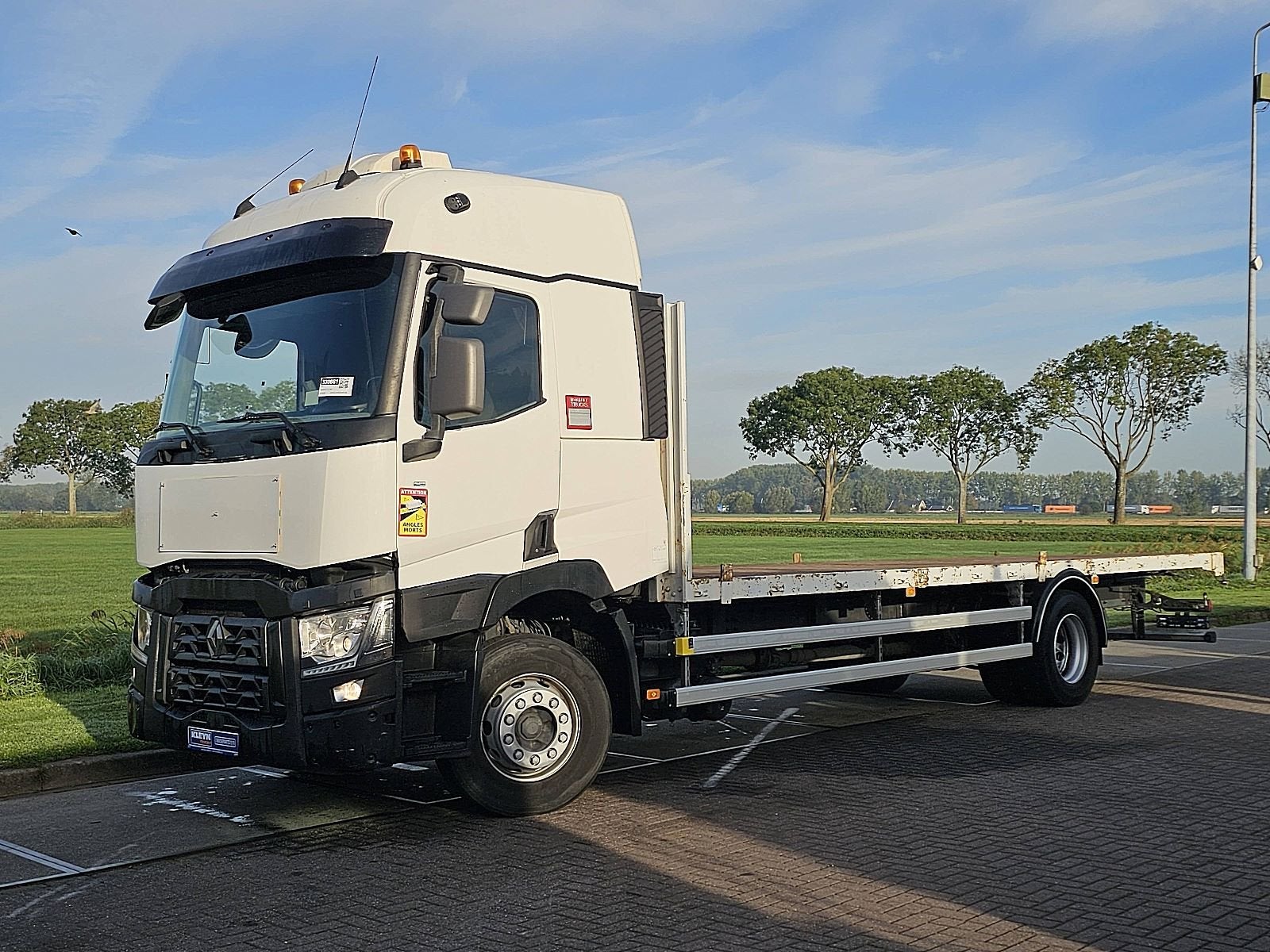 RENAULT C 380 Platform Pritsche Plateau 4x2 21Ton, Auto's, Automaat, Euro 6, Renault, Stoelverwarming