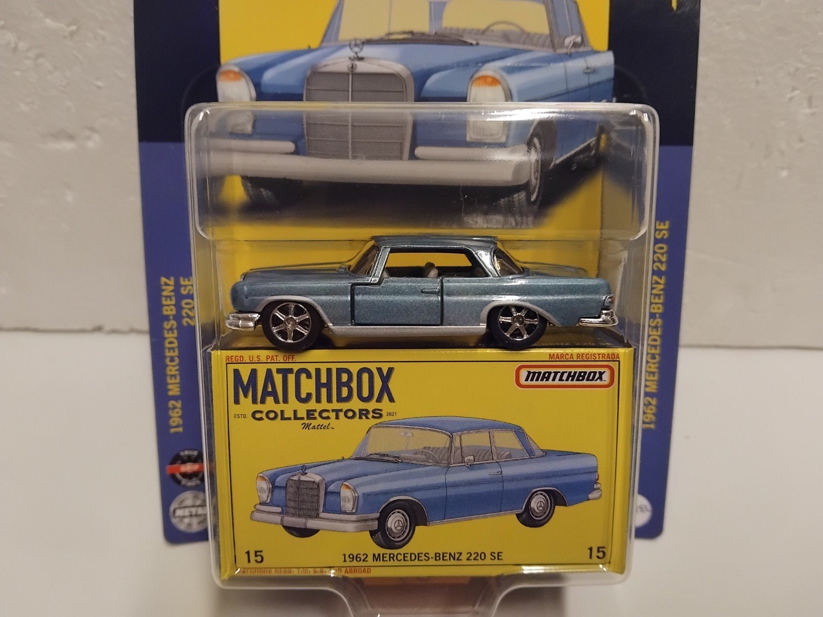 Matchbox Collectors #15 Mercedes Benz 220 SE 1962. 3INCH, Ophalen of Verzenden, Zo goed als nieuw, Auto