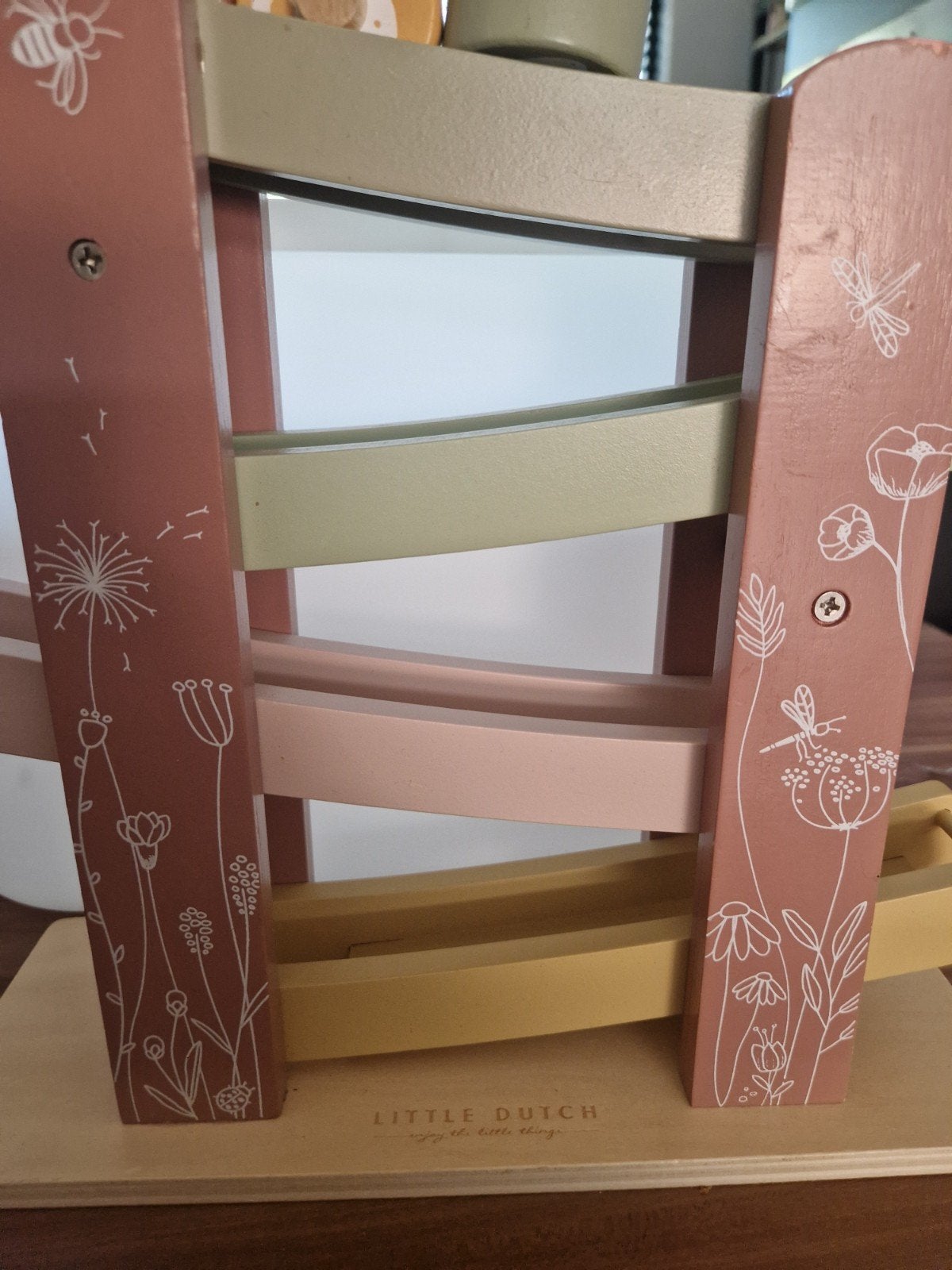 Little Dutch Houten Rollerbaan met 4 Rollers en Natuurprint, Ophalen of Verzenden, Zo goed als nieuw, Overige typen