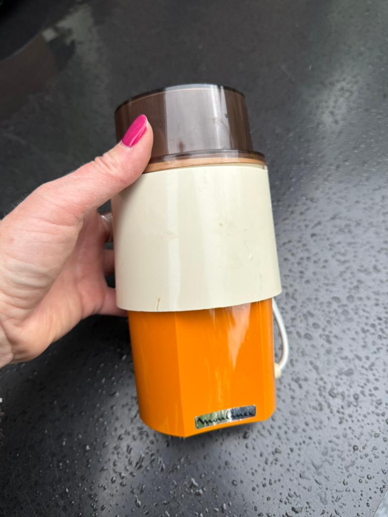 Retro Moulinex elektrische koffiemolen, Q, Overige merken, Q, Ophalen of Verzenden