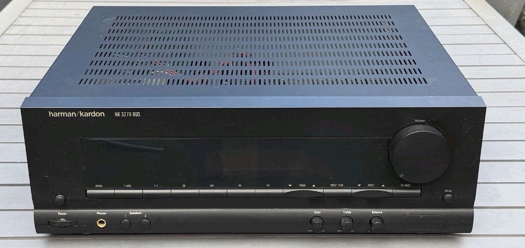 Harman Kardon HK3270 RDS Stereo Versterker met FM Tuner, Overige merken, Gebruikt, Ophalen of Verzenden, 60 tot 120 watt