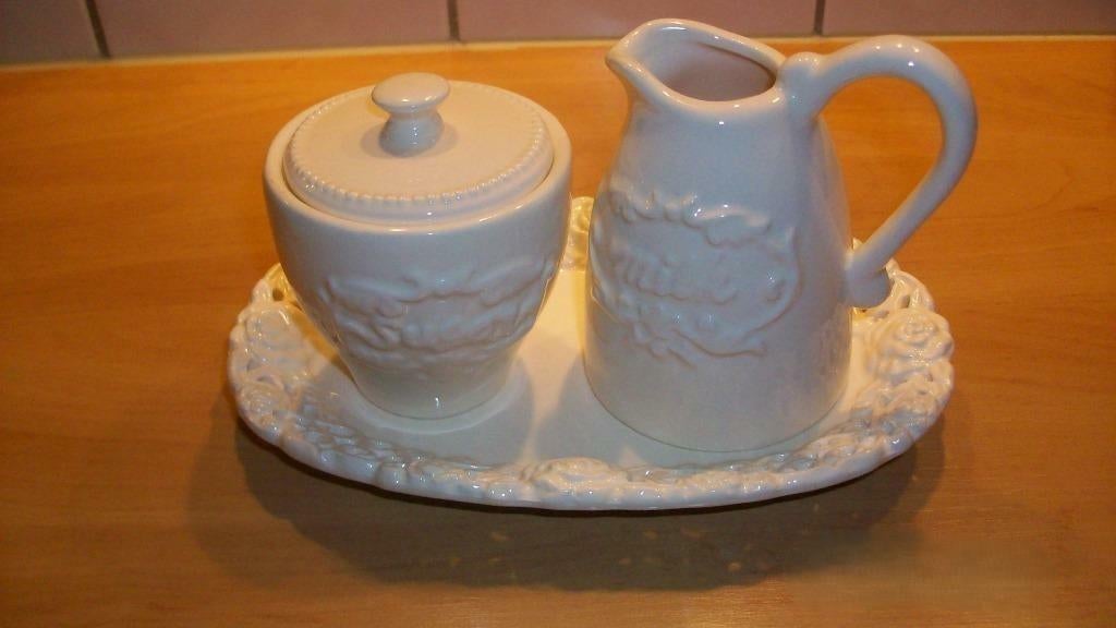Brocant roomstelletje, Huis en Inrichting, Keuken | Servies, Overige typen, Ophalen of Verzenden, Zo goed als nieuw, Overige stijlen